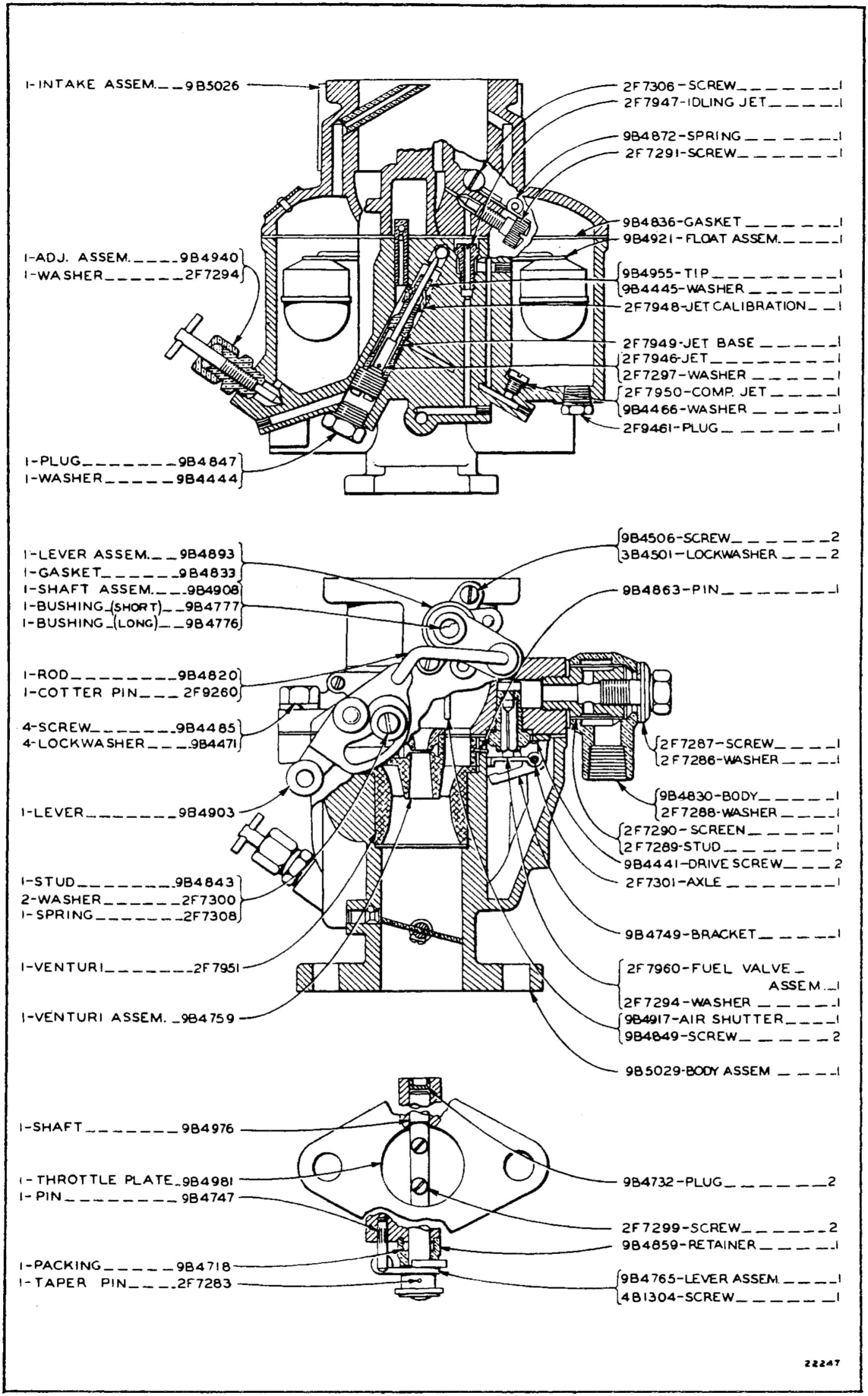 7B4721 CARBURETOR