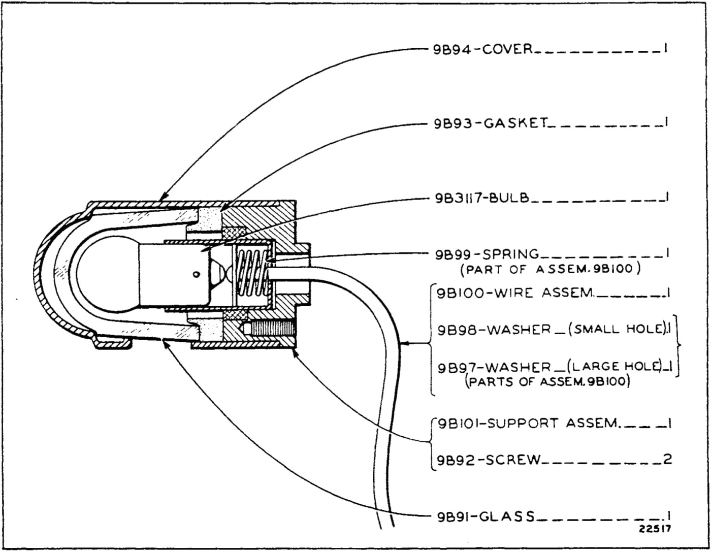 1F7164 DASH LAMP ASSEMBLY