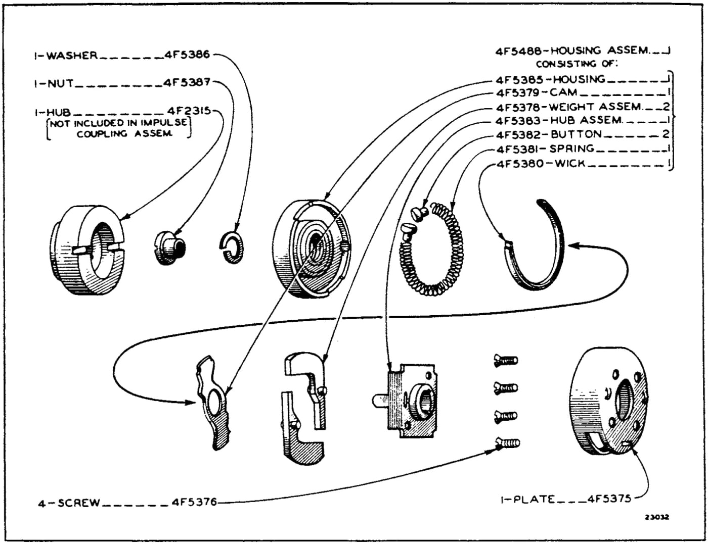 4F2319 IMPULSE COUPLING ASSEMBLY
