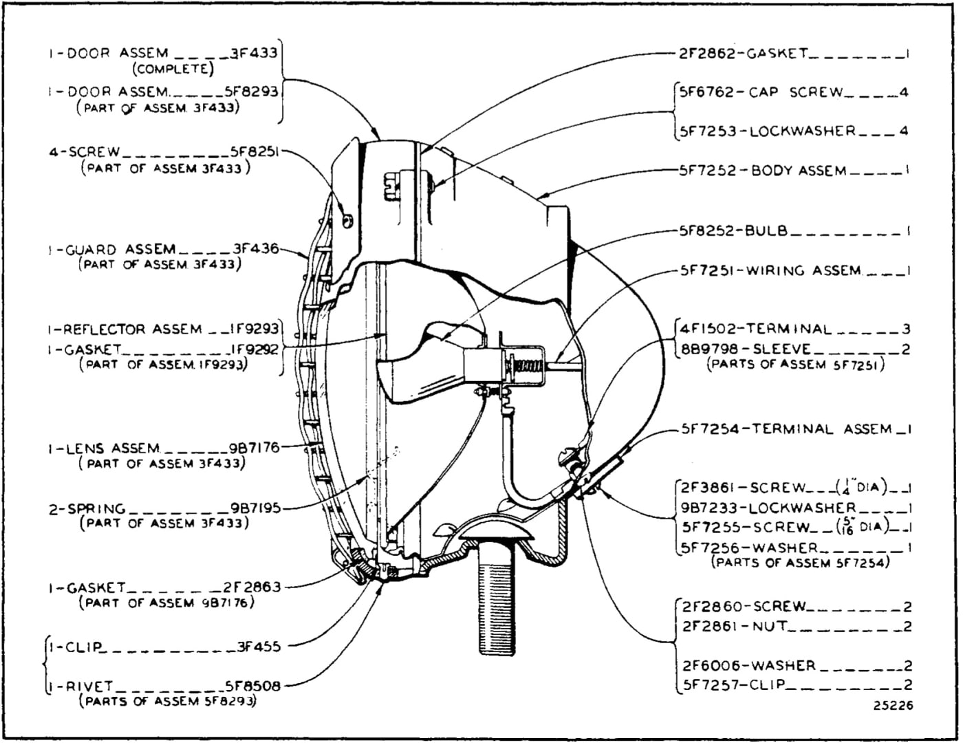 5F7300 HEAD LAMP
