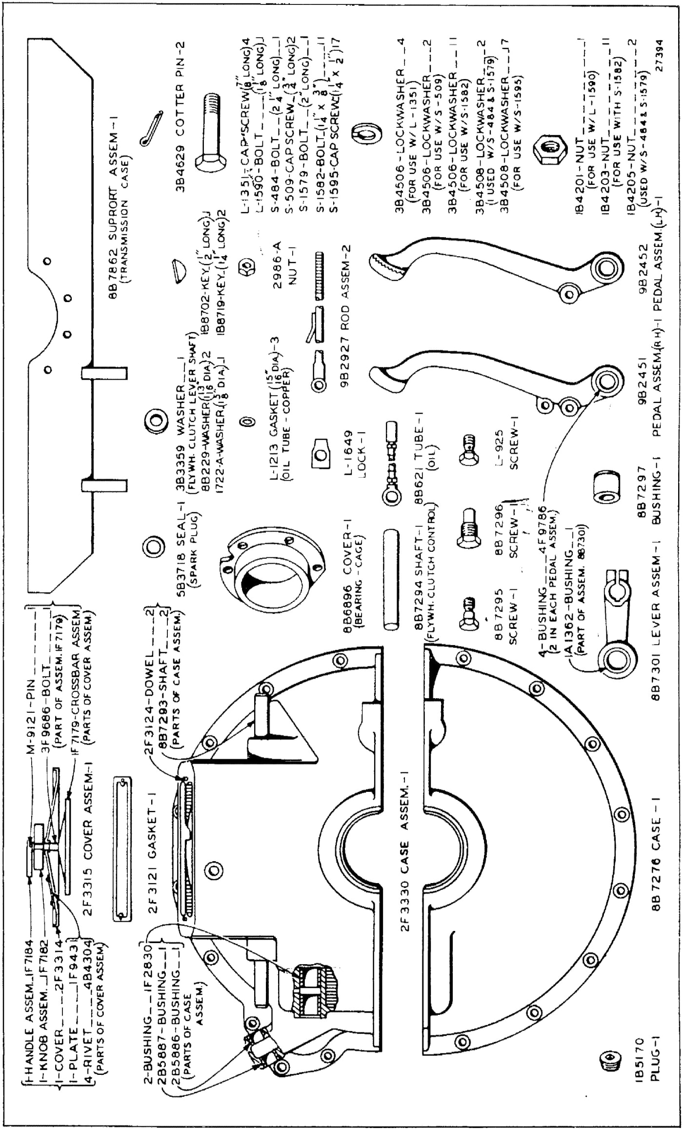 9B4055 FLYWHEEL CLUTCH ENCLOSURE CHANGEOVER GROUP