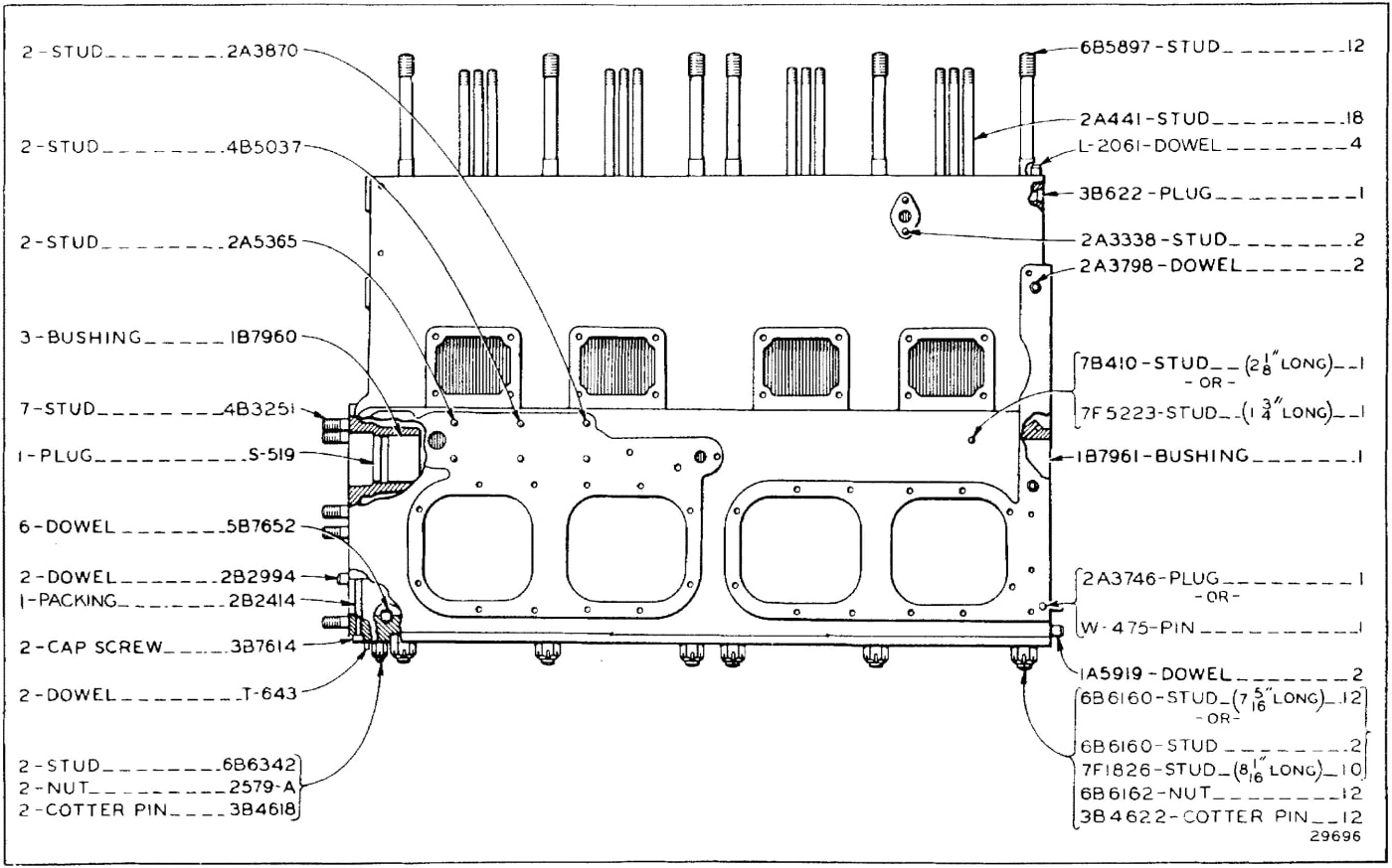 4F5893 CYLINDER BLOCK ASSEMBLY
