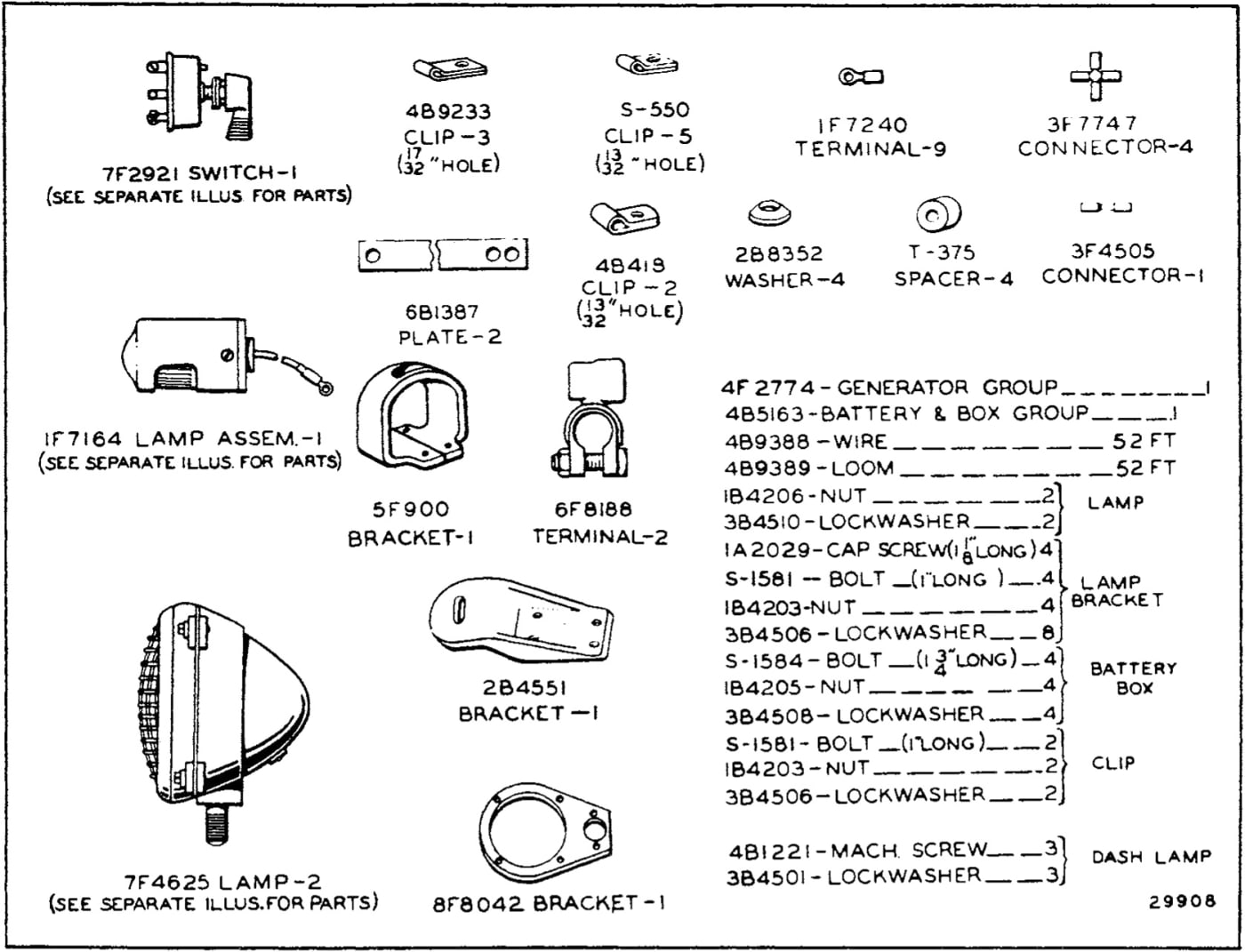 7B8746 LIGHTING SYSTEM GROUP - Second Type