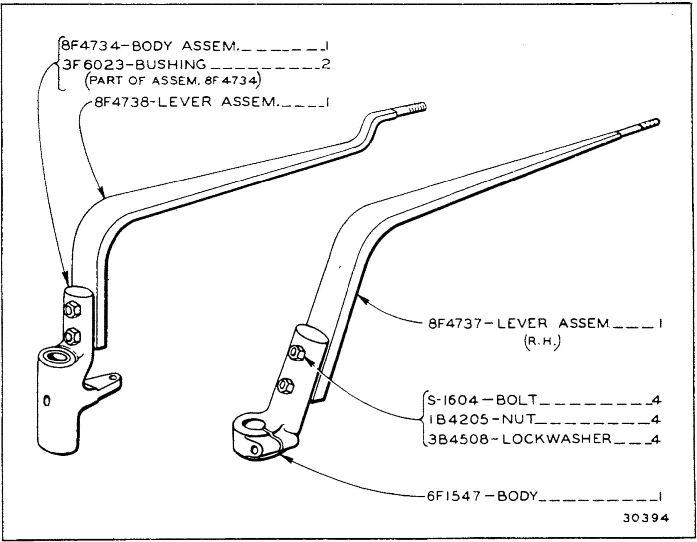 8F4739 CABLE CONTROL LEVERS GROUP