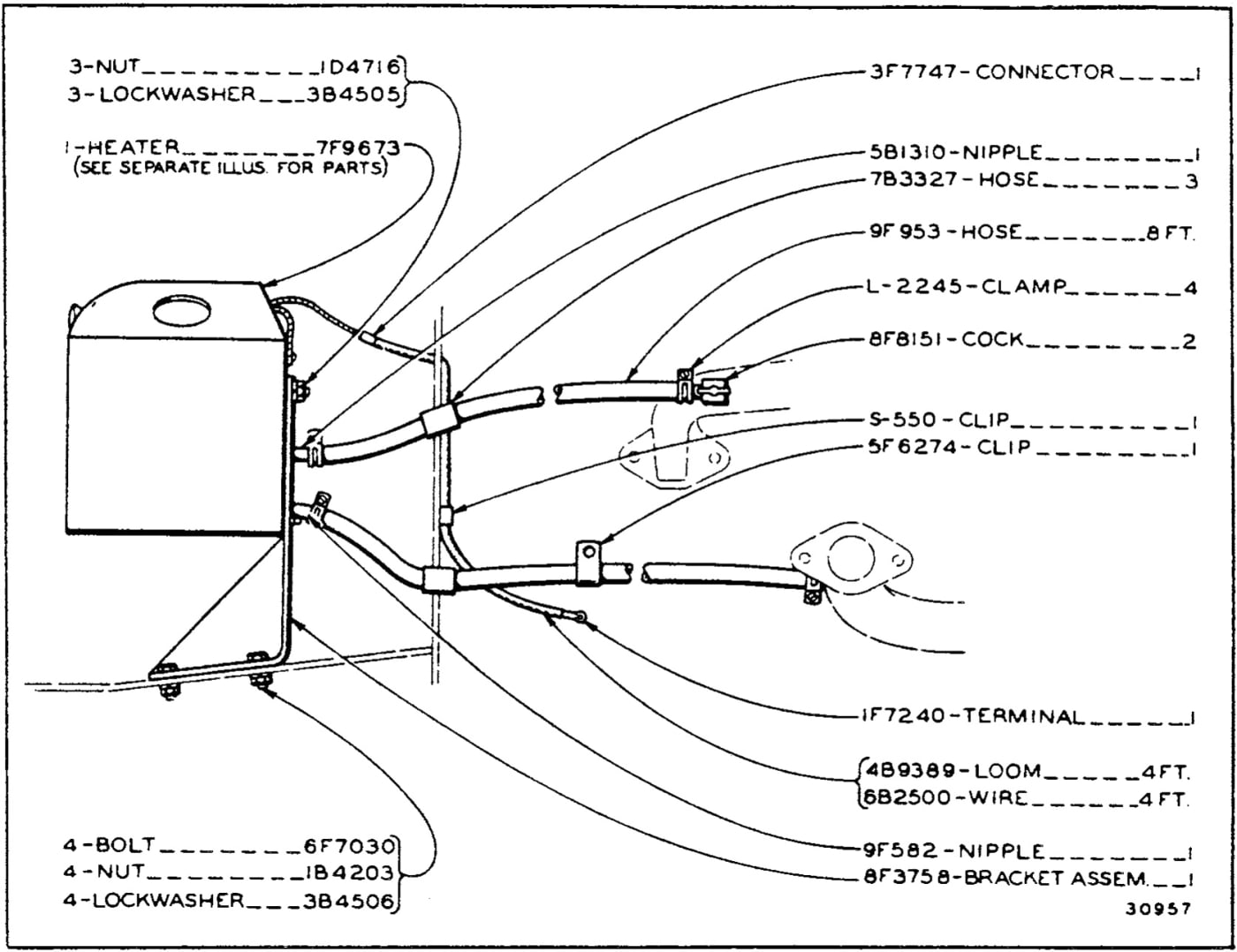 8F3759 CAB HEATER GROUP