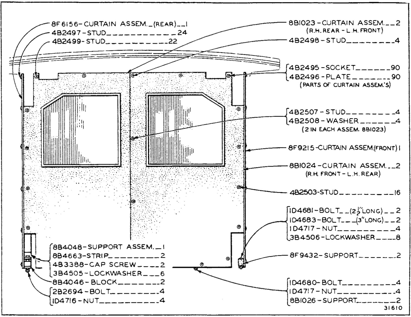 8F9214 CANOPY CURTAIN GROUP