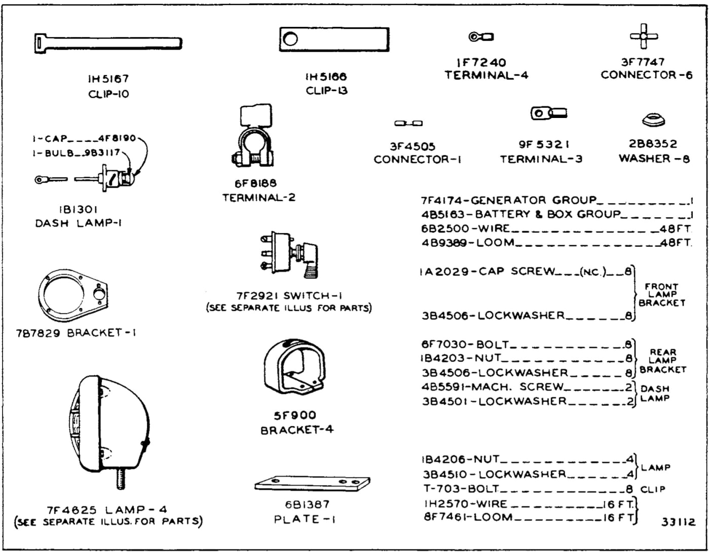 7F7134 LIGHTING SYSTEM GROUP - First Type
