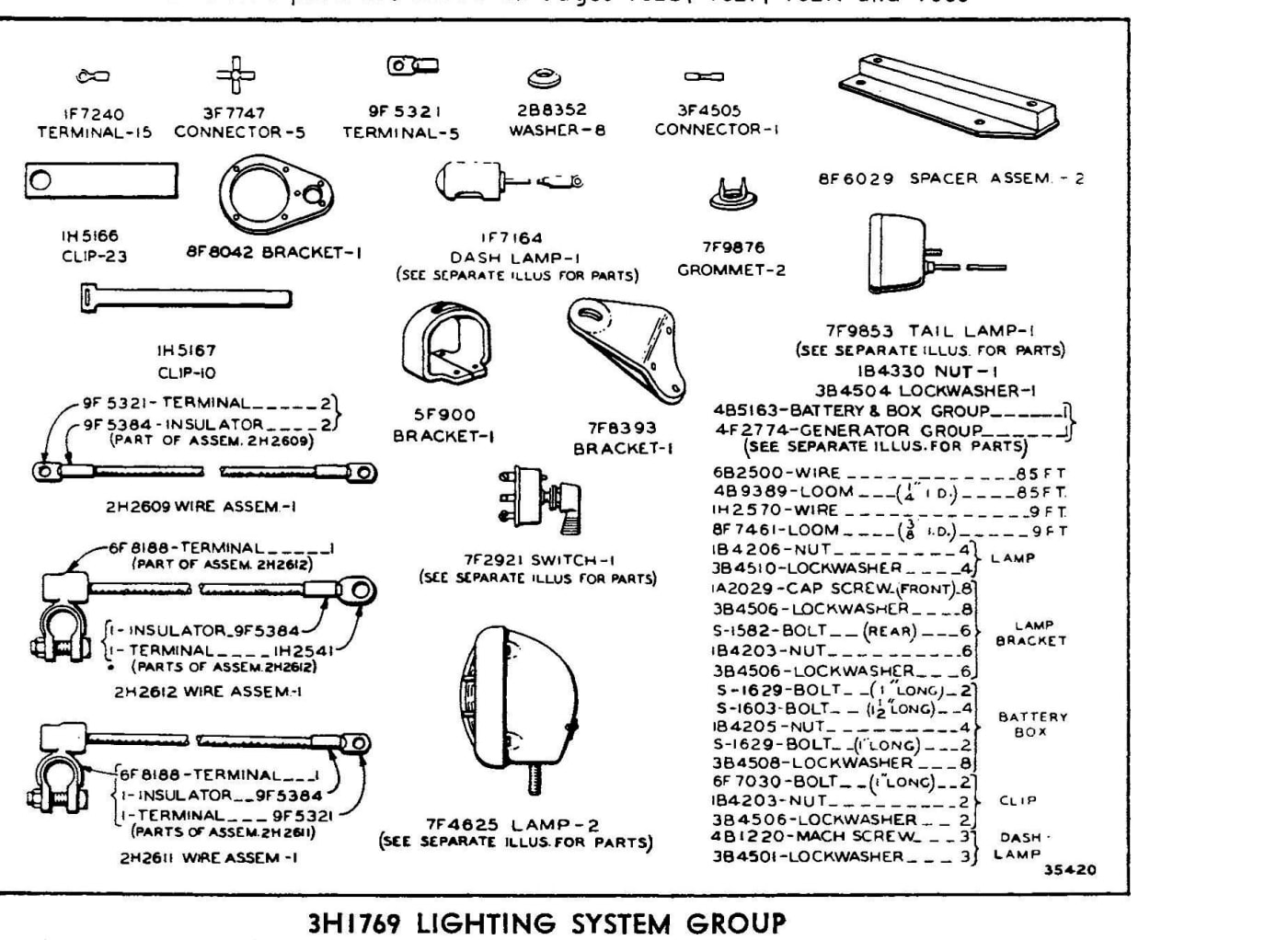 3H1769 LIGHTING SYSTEM GROUP