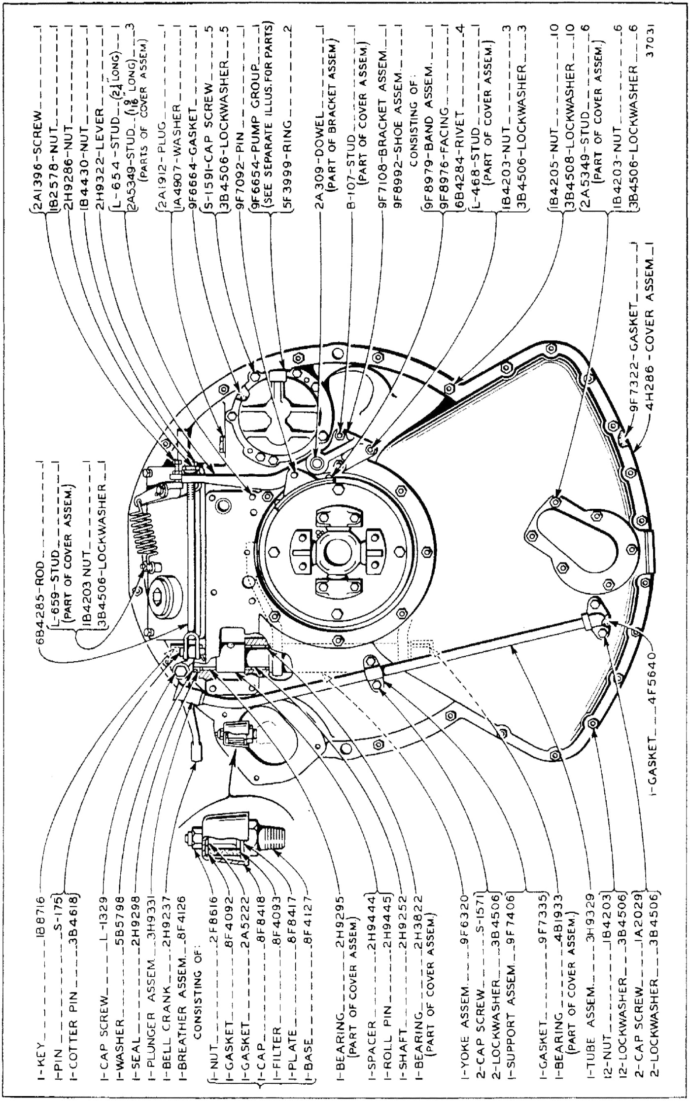 2H9400 FLYWHEEL CLUTCH GROUP - Part One
