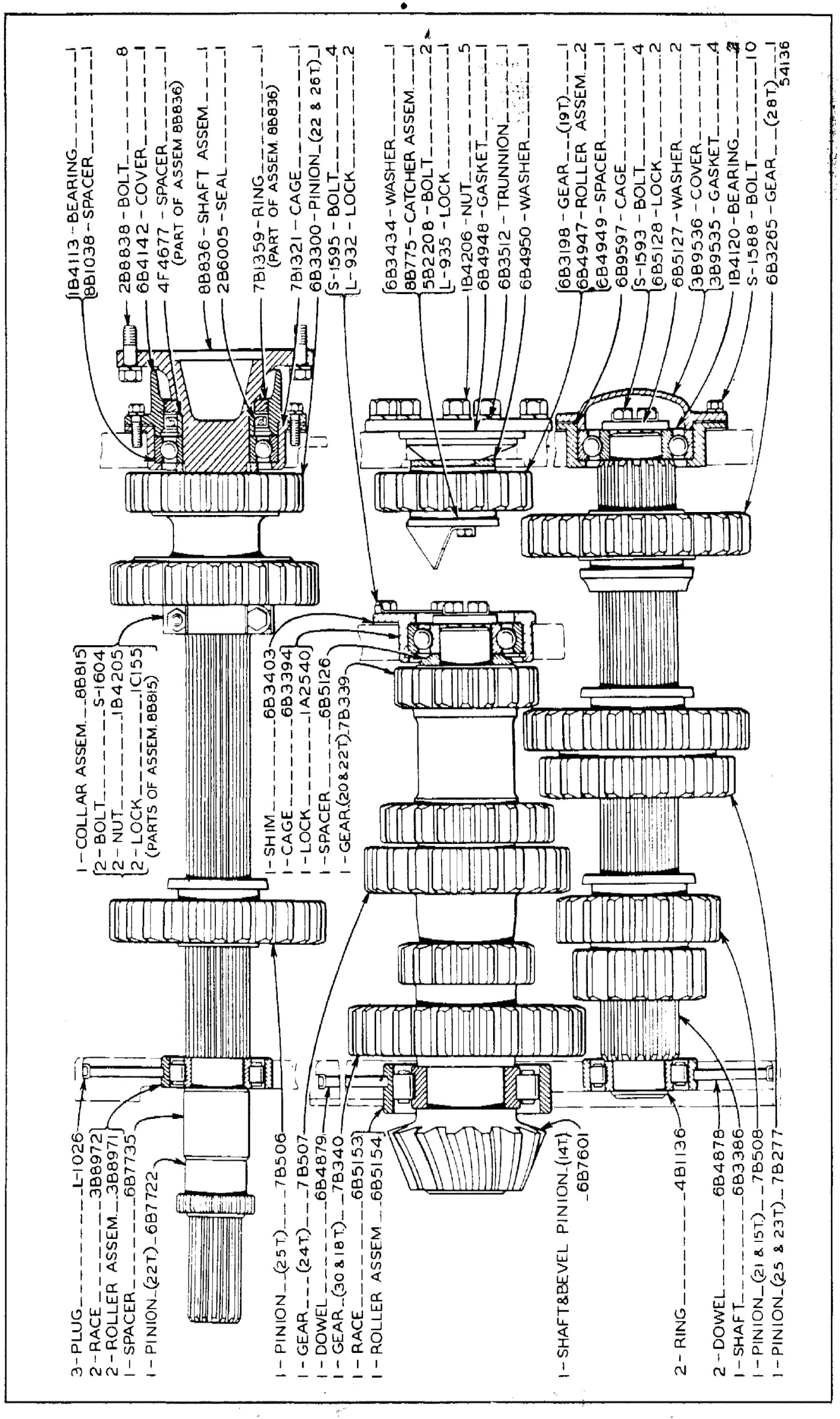 7B717 TRANSMISSION GROUP (Serial No. 7M1019 to 7M1521 Inclusive)