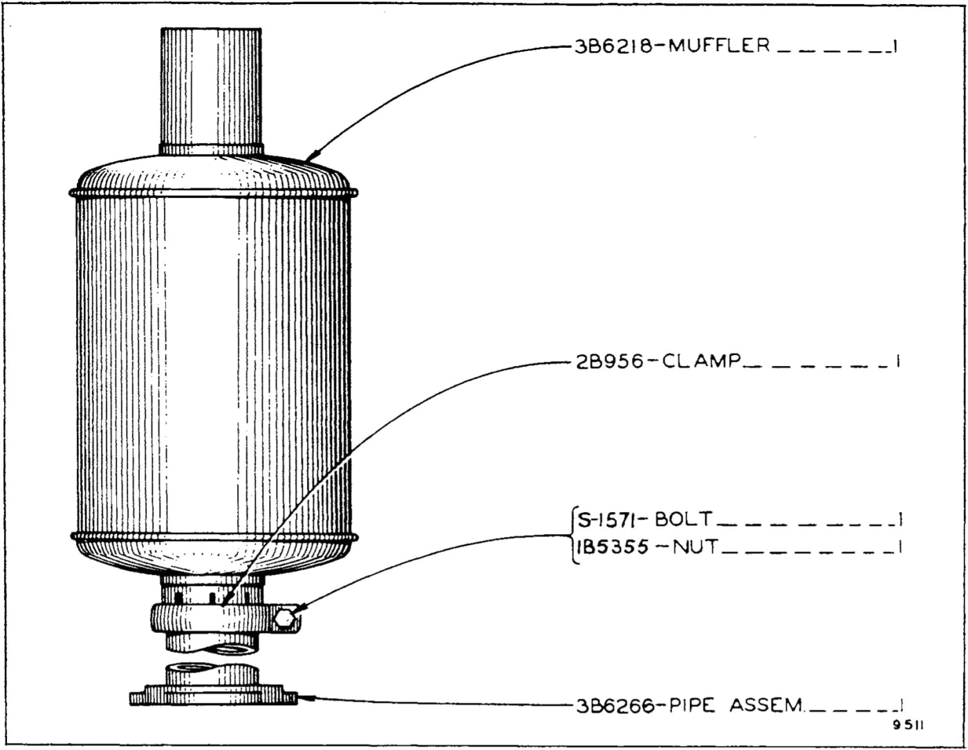 3B6268 MUFFLER GROUP