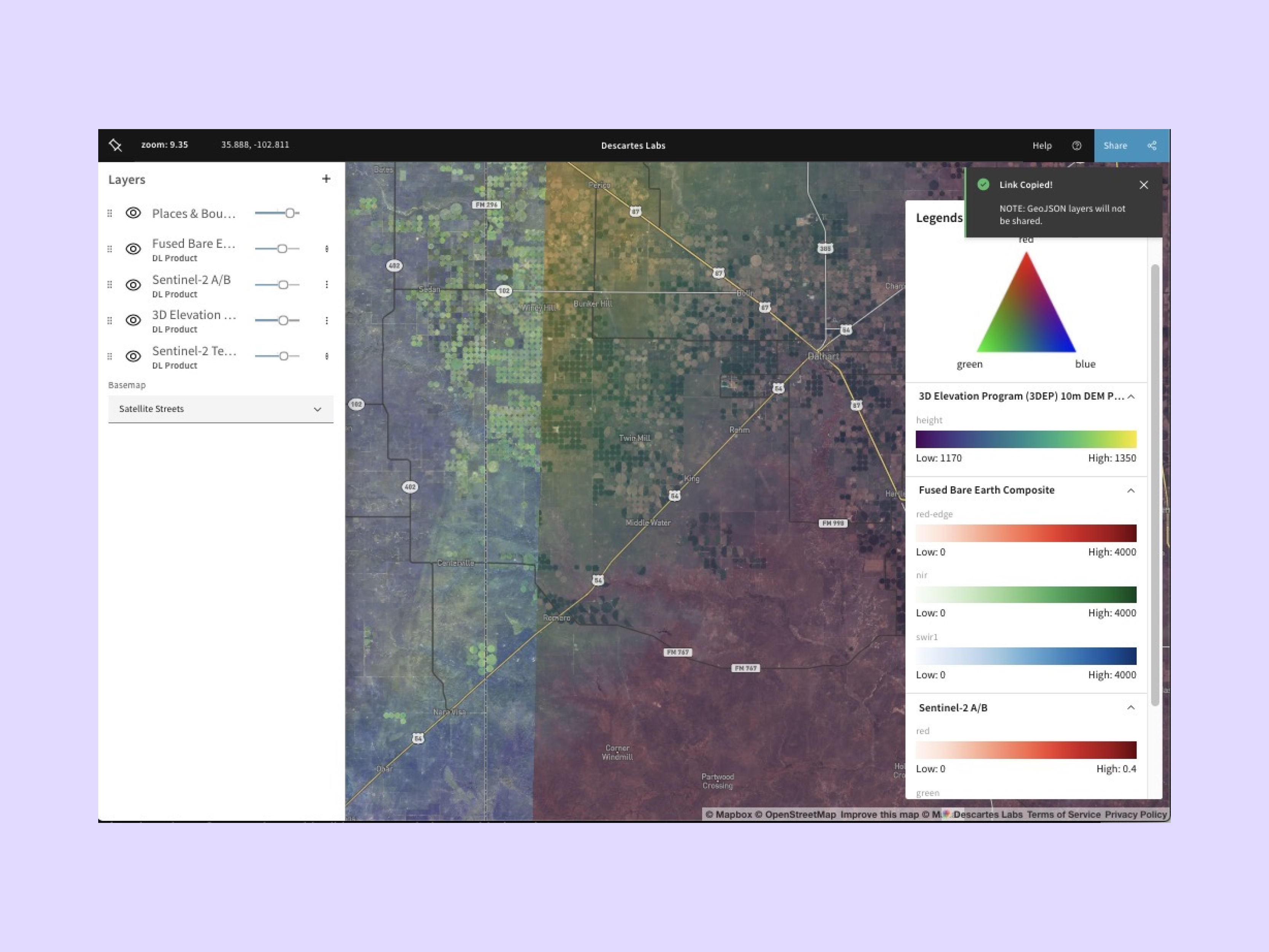 Viewer: Web App for Viewing and Analyzing Geospatial Data