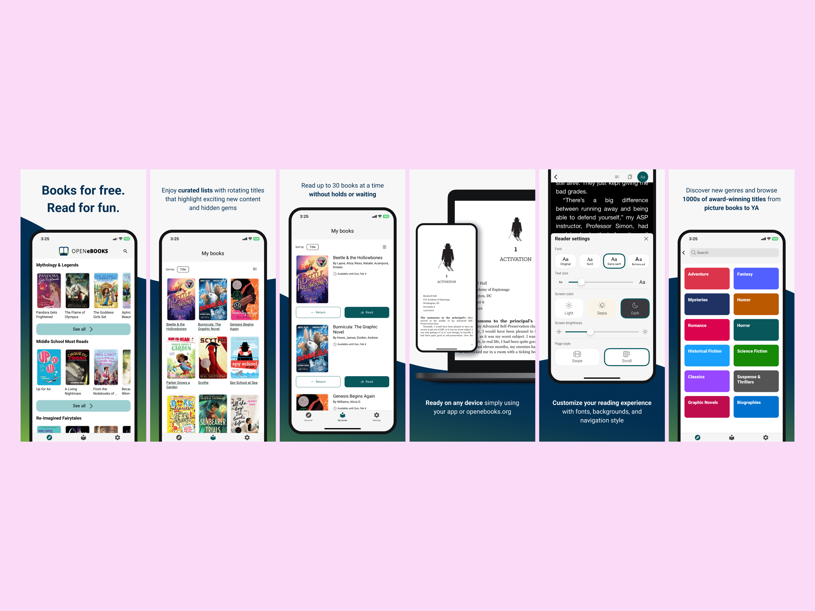 Open eBooks Hybrid Mobile Apps