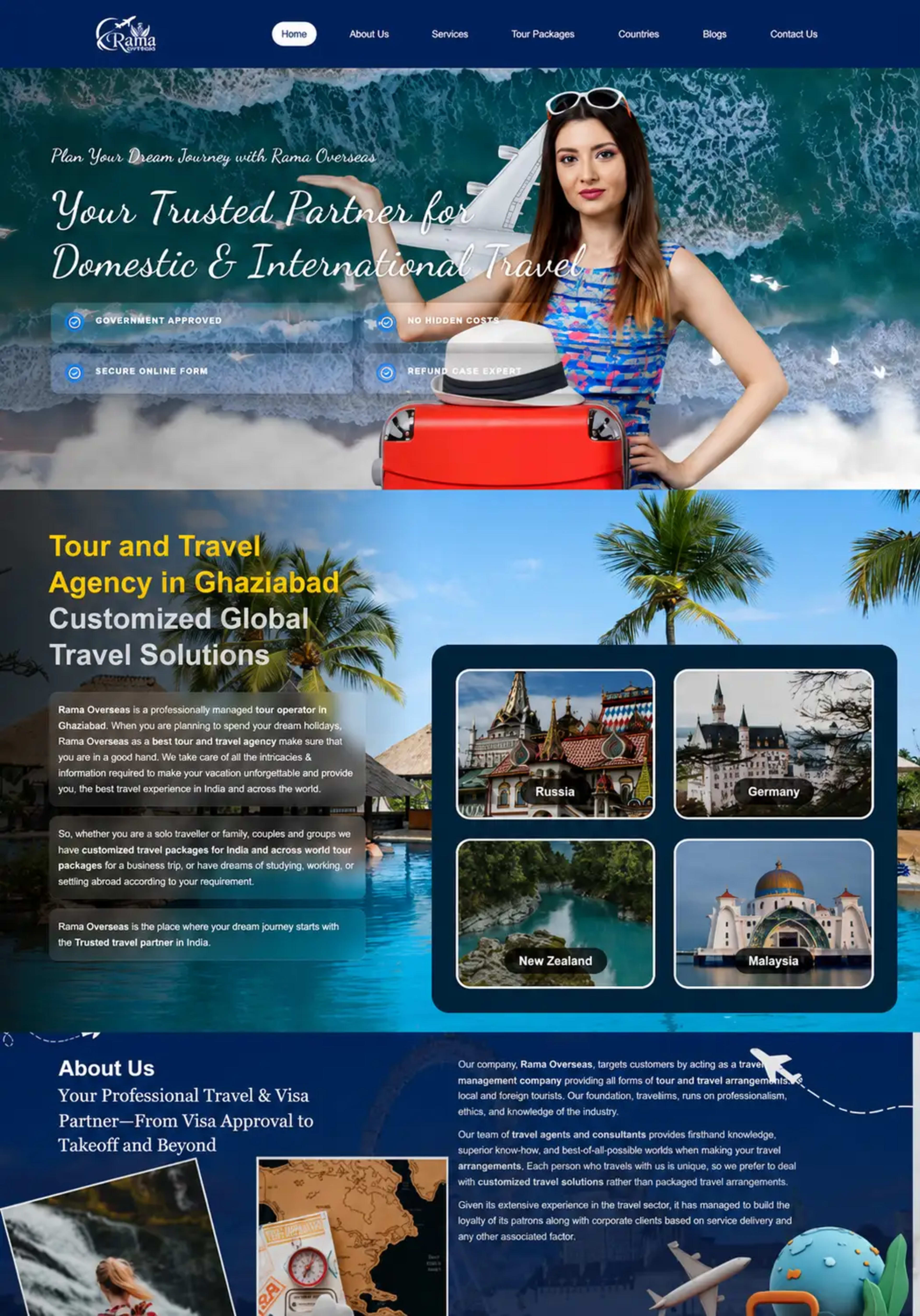 Corporate B2B web development for rock gain pvt ltd demonstrating technical authority and solutions.