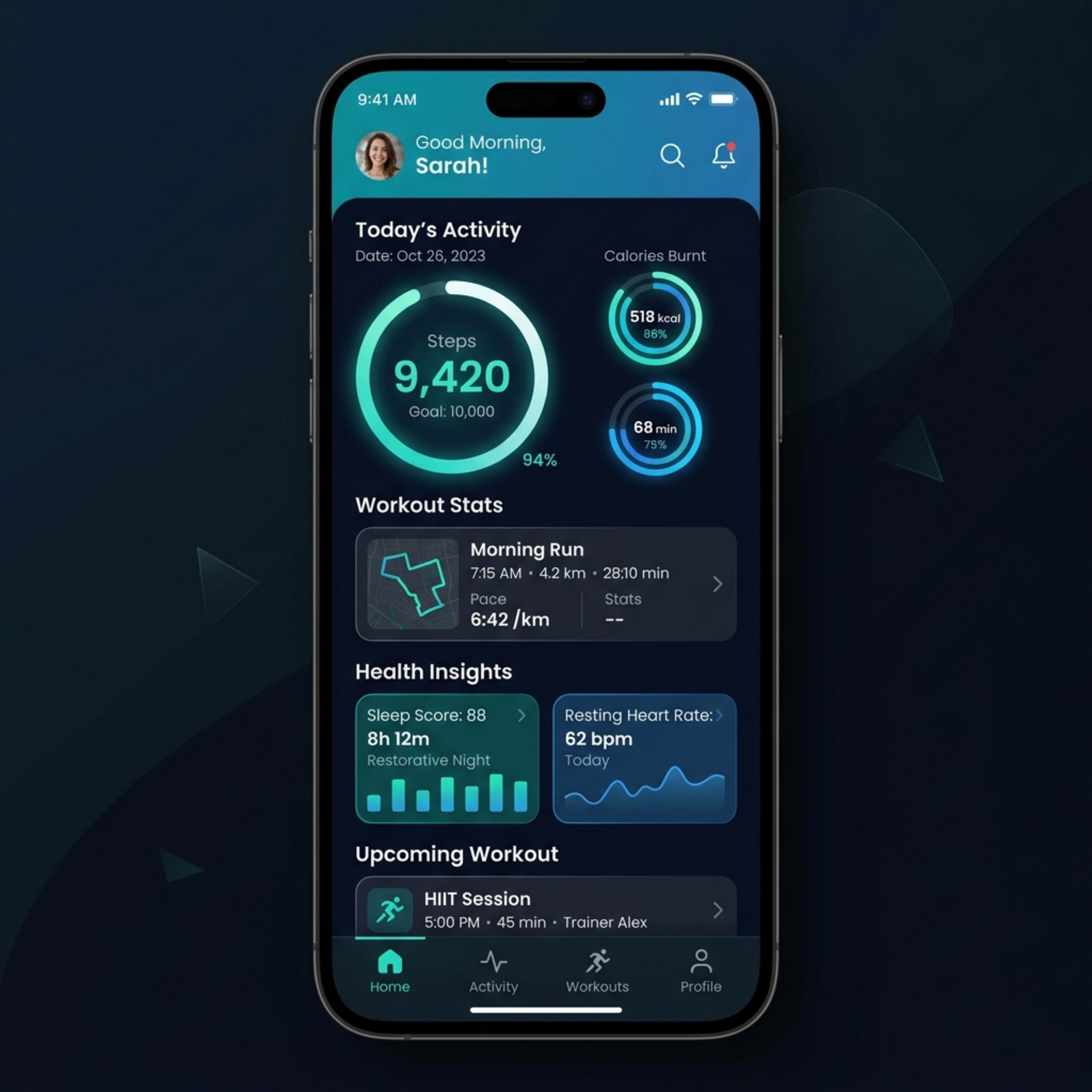 Health App - Fitness & Tracking