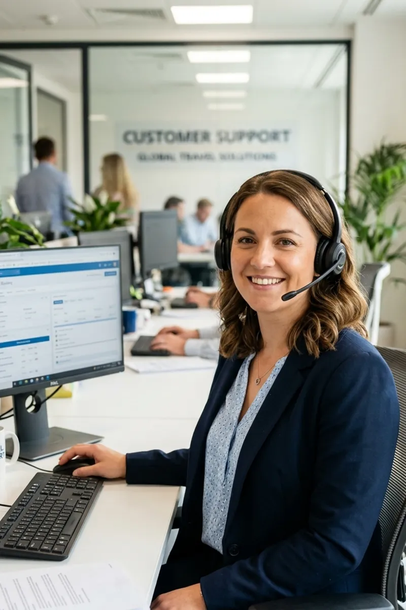 Dedicated 24/7 corporate travel support agent