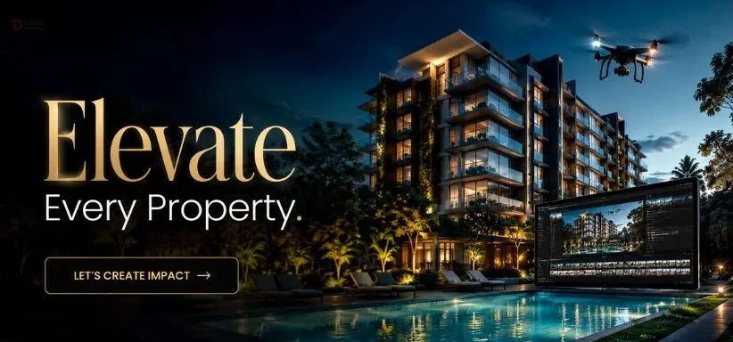 Real estate video editing example showing property tour services in Ghaziabad