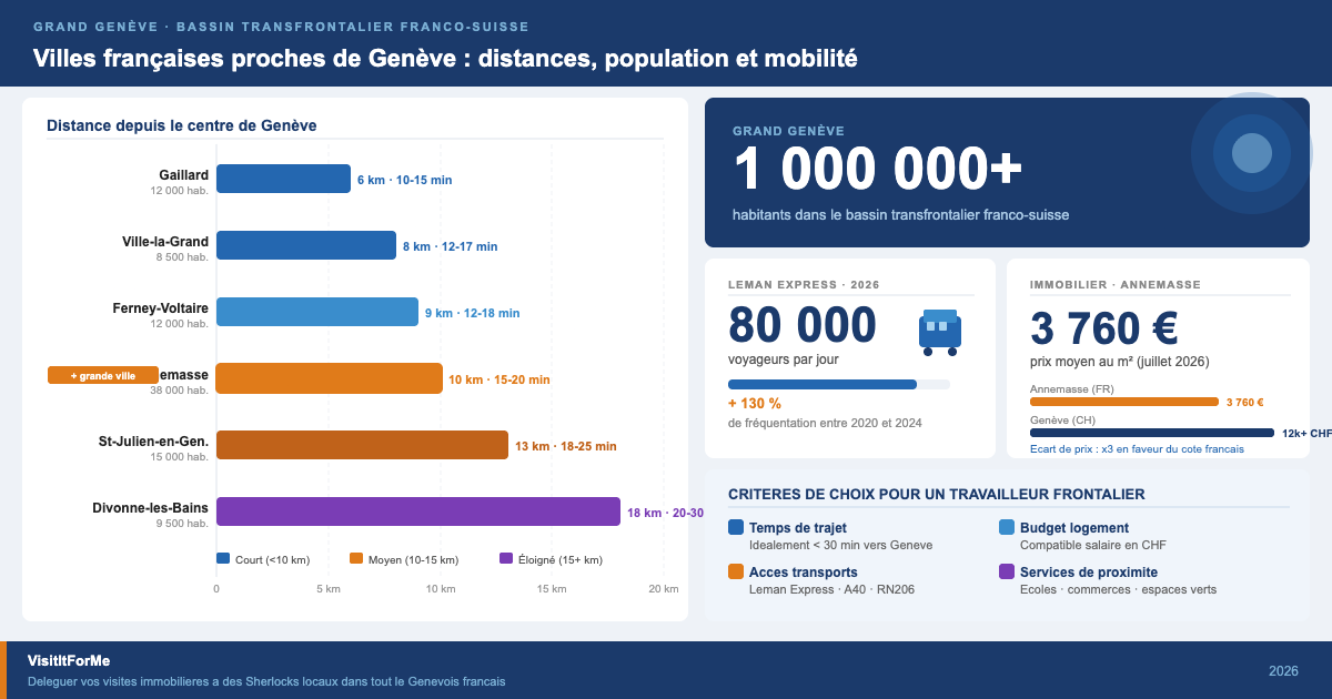 Ville française proche de Genève : où s'installer en 2026 ?