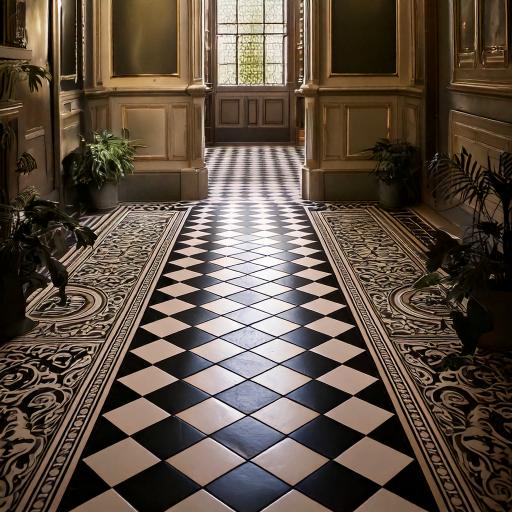 Victorian floor tiling by Andy Bull Services in Rochester