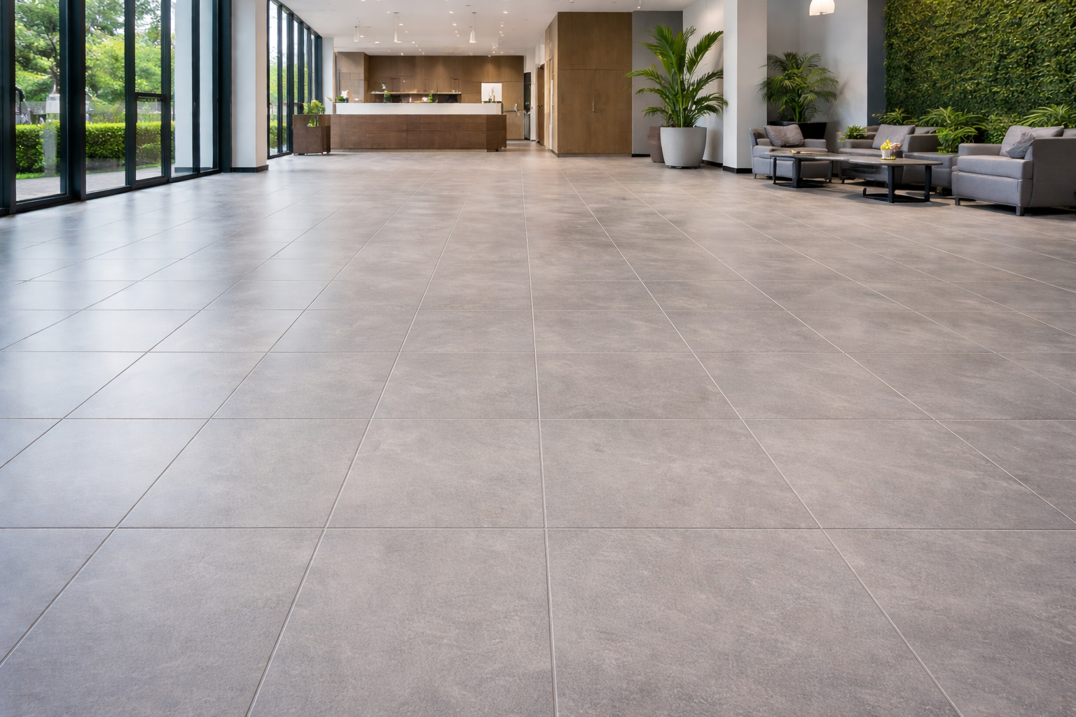 Commercial tiling project by Andy Bull Services