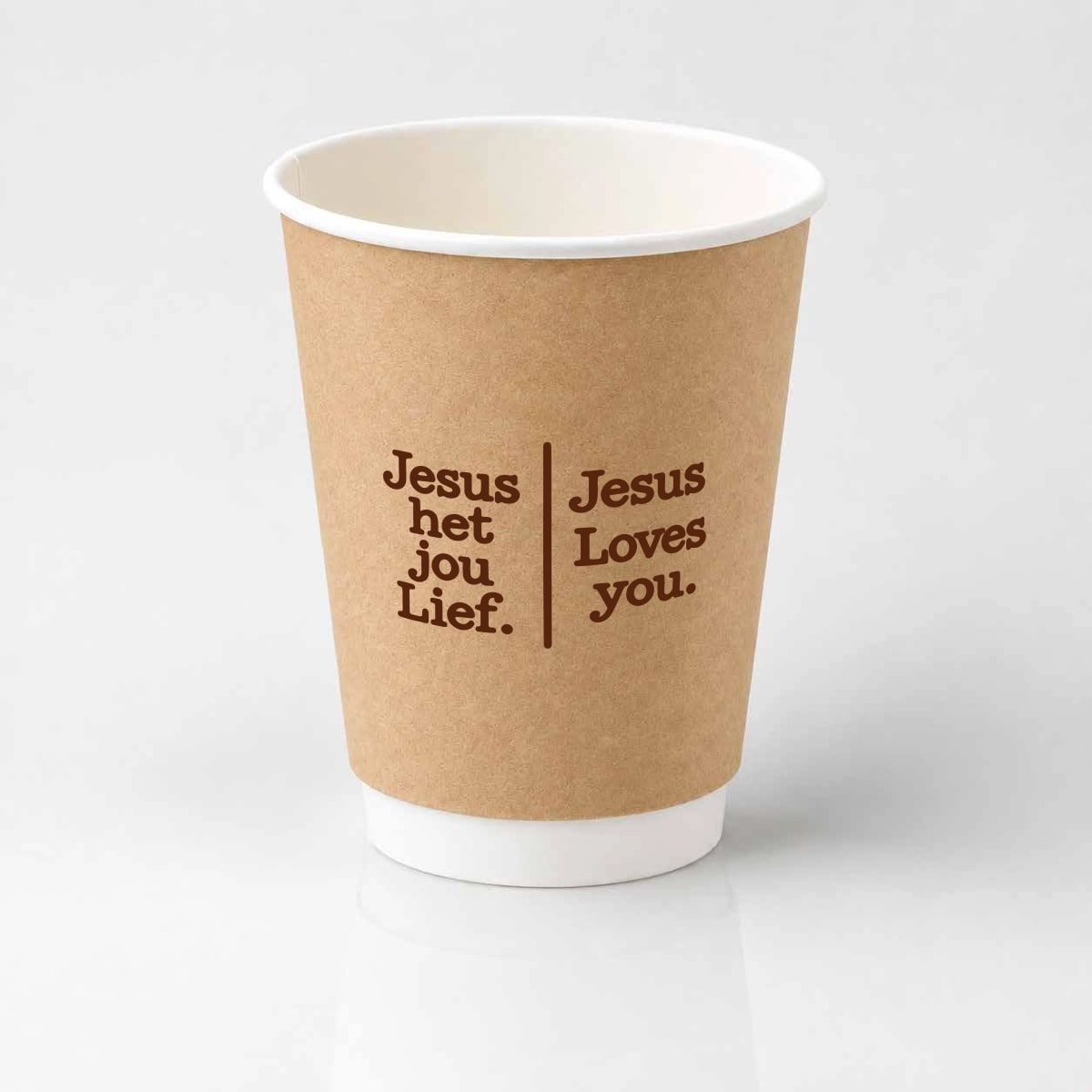 Hemel op Aarde Koffie Kraft Double Wall Back Cup Design 4