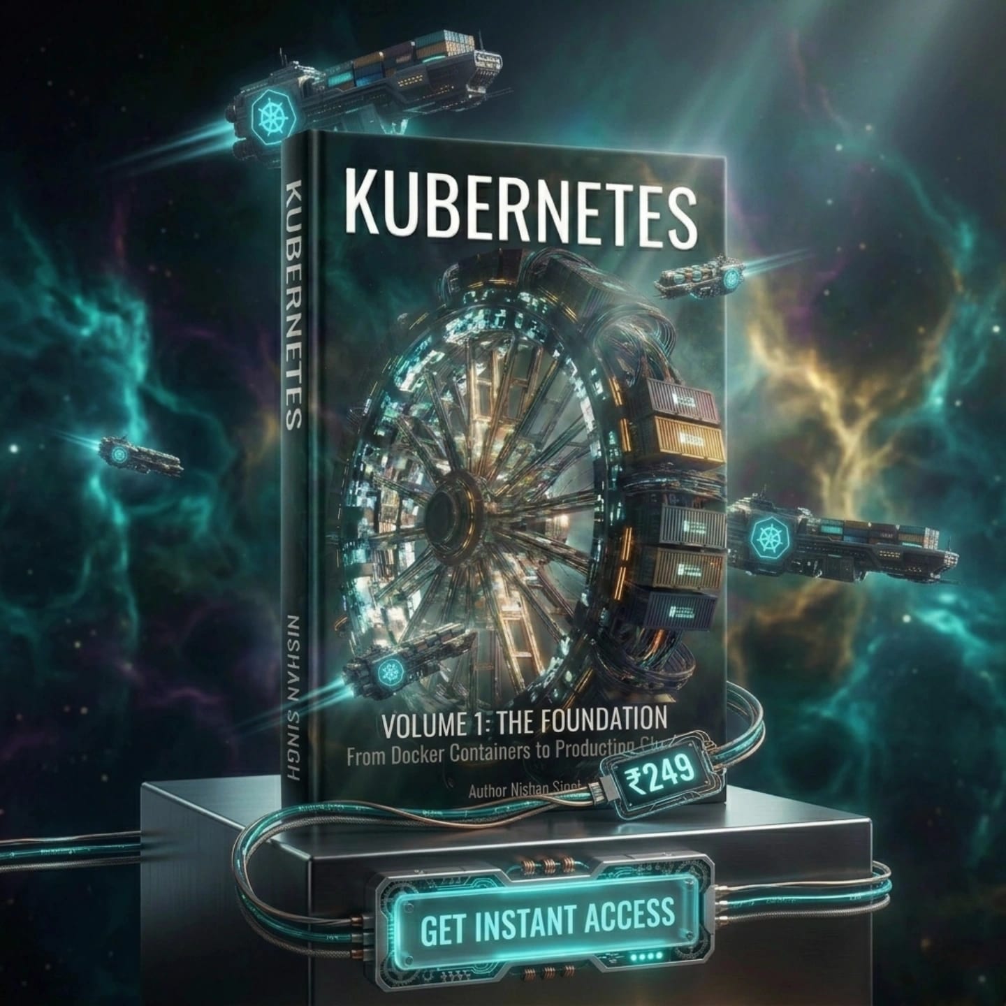 Kubernetes Engine: Volume 1 - The Foundation eBook Cover by Nishan Singh