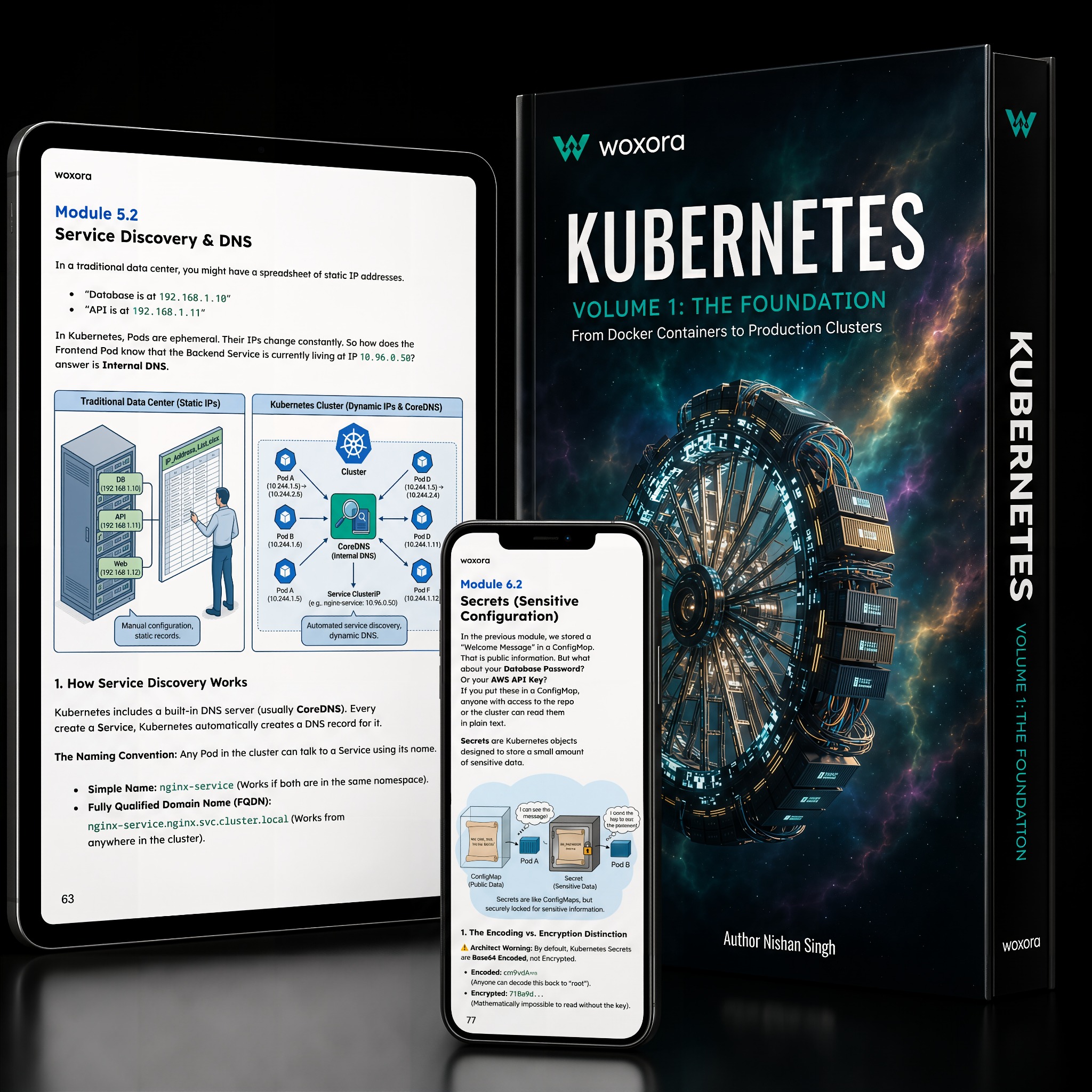 Kubernetes Engine: Volume 1 - The Foundation eBook Cover by Nishan Singh