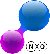 Molecular diagram of nitric oxide and hormonal signaling pathways
