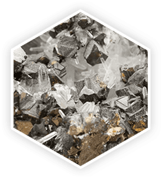 Zinc mineral crystals