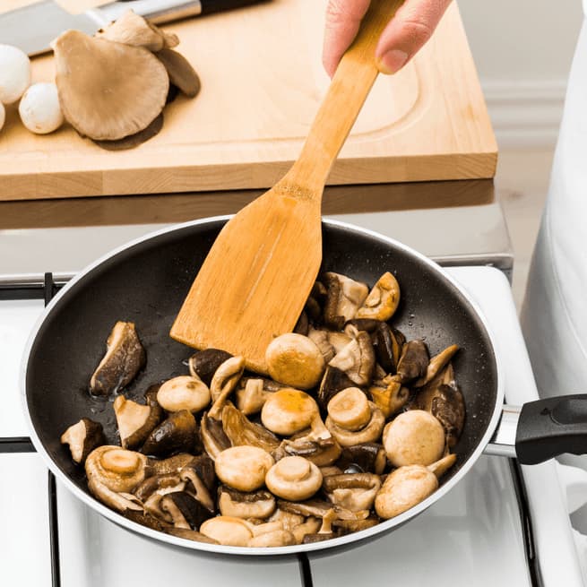 preparing mushrooms 1 