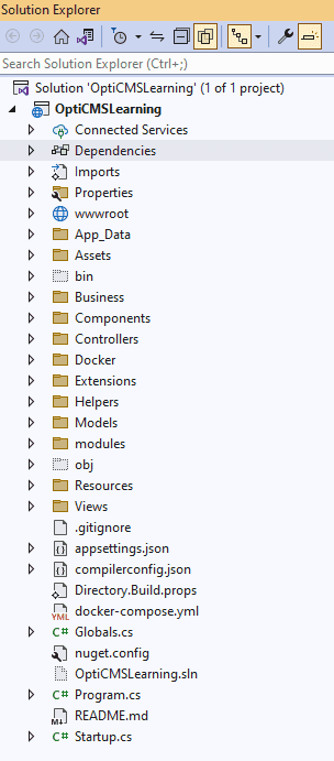 Optimizely Folder Structure