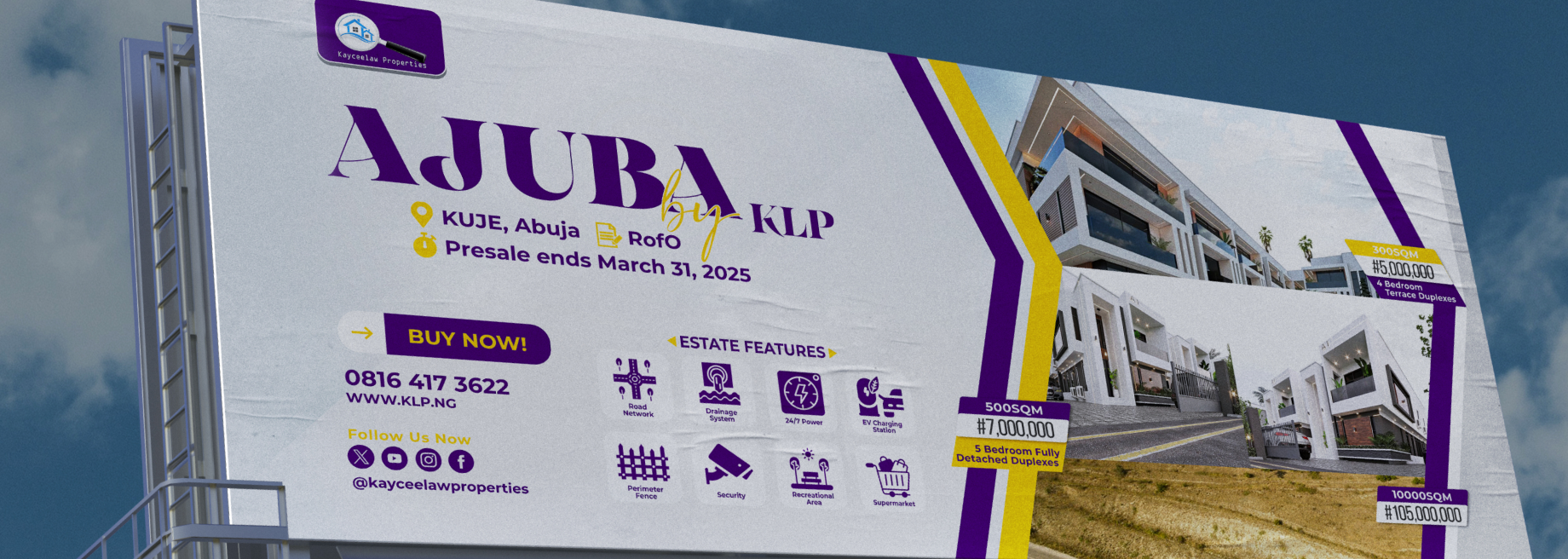 AJUBA Billboard Mockup