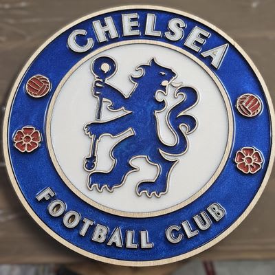 Chelsea F.C. Handcrafted Wooden and Resin Crest - Image 2