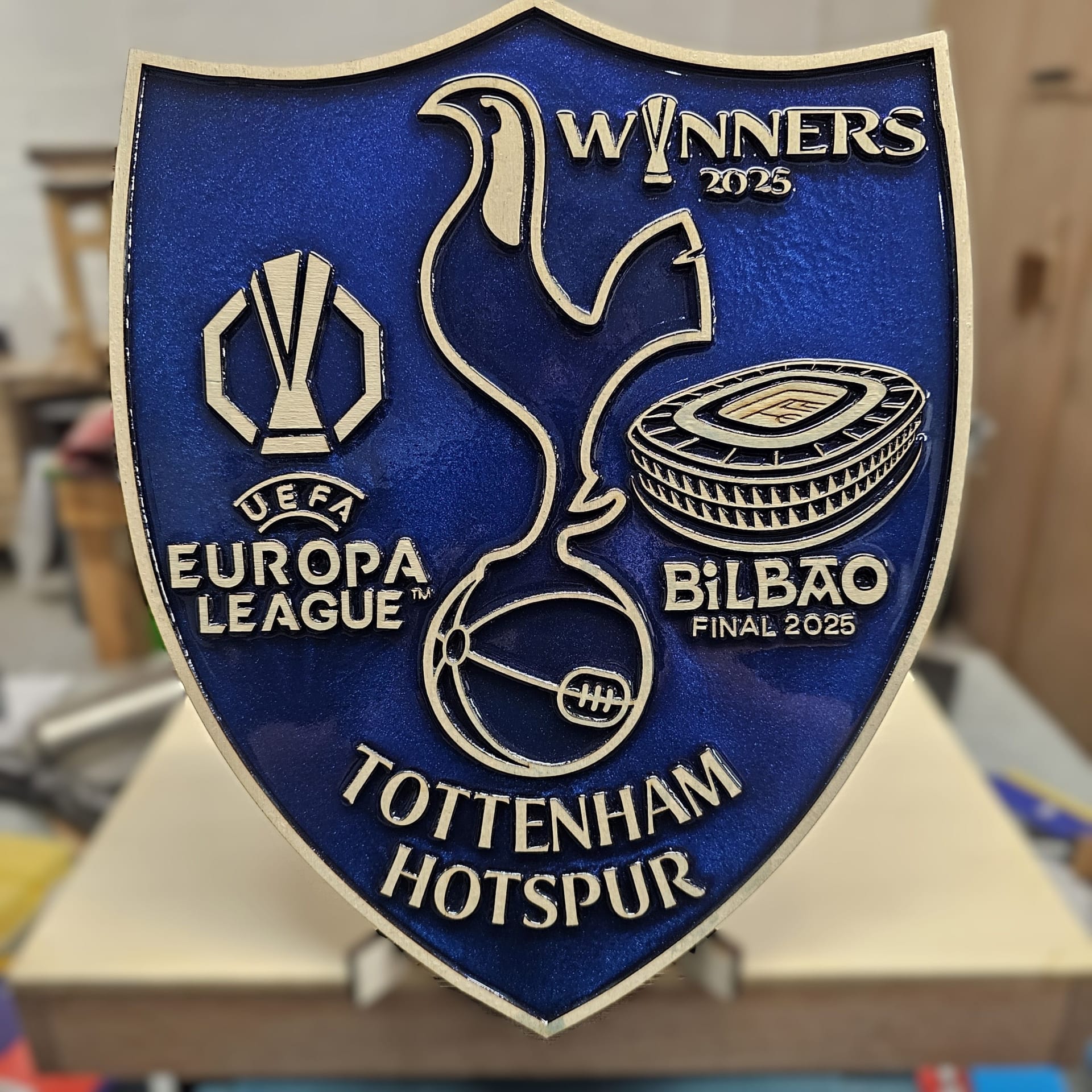 Tottenham Hotspur’s 2024–25 Europa League Victory Crest - Image 1