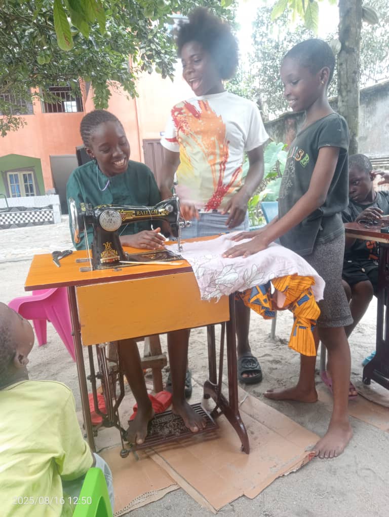 Orphanage-child-acquiring skill