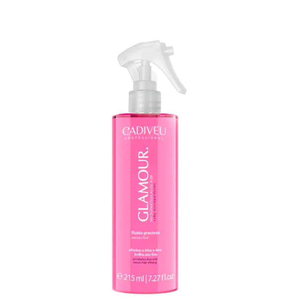 Cadiveu, Glamour Fluido Precioso, Aceite de acabado para el cabello, 215 ml - Imagen 1