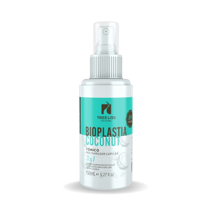 Tree Liss, Bioplastia Coconut Tonico Restaurador Capilar 3x 1, Aceite de acabado para el cabello, 150 ml