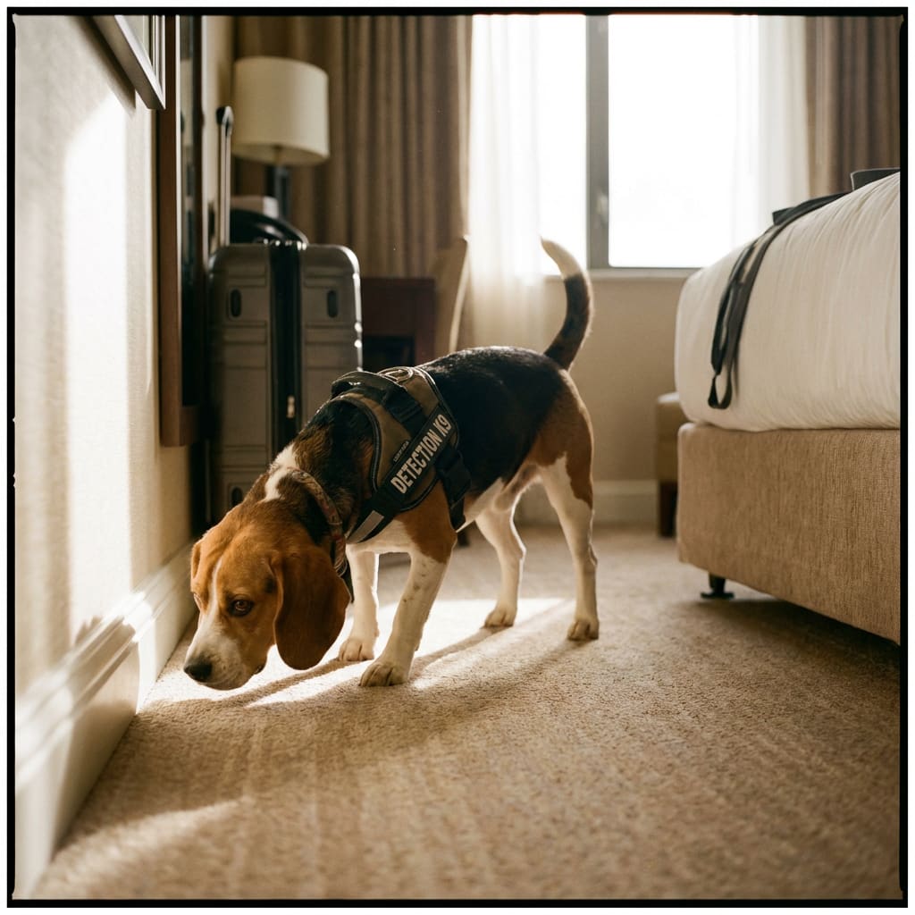 Heidi the detection beagle