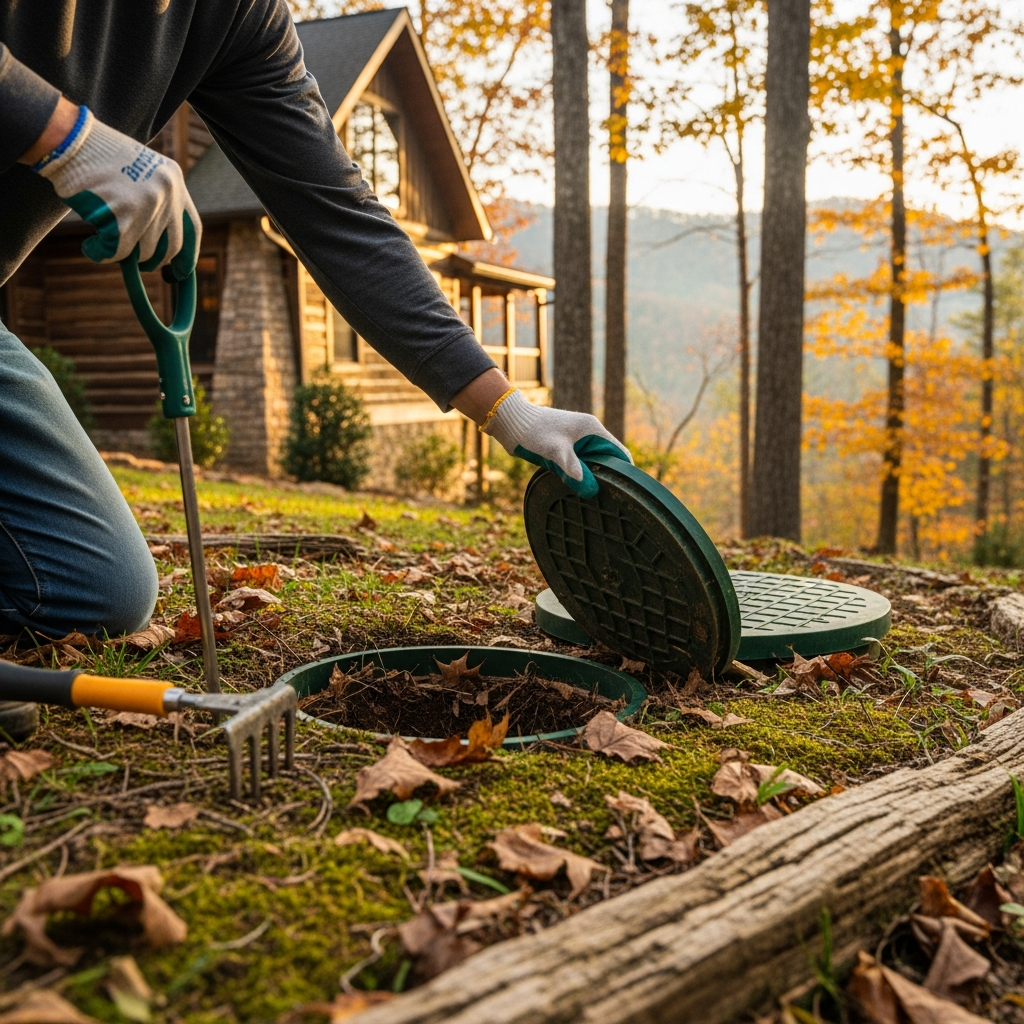 septic tank location on property