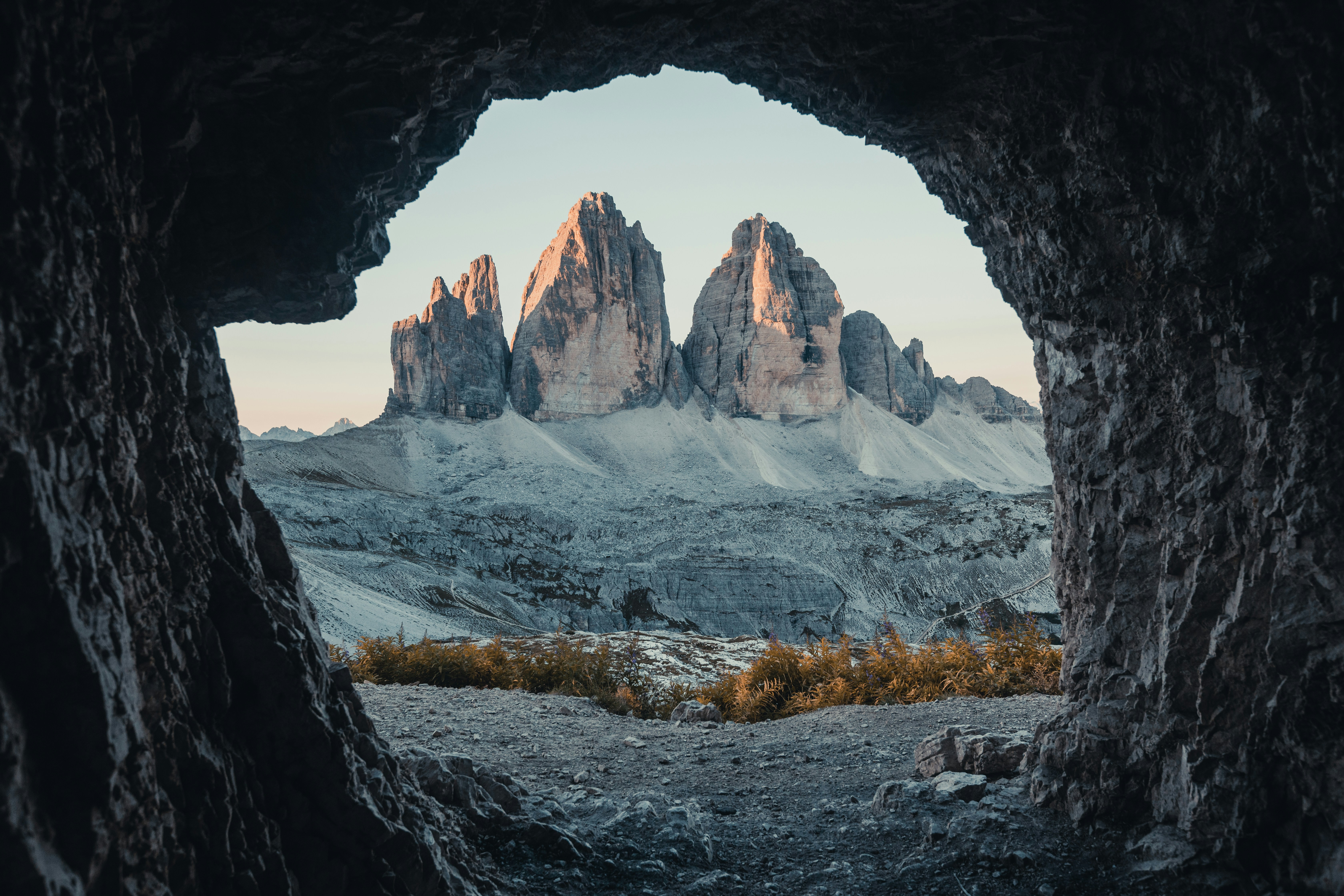 Tre Cime di Lavaredo hiking trail in the Dolomites