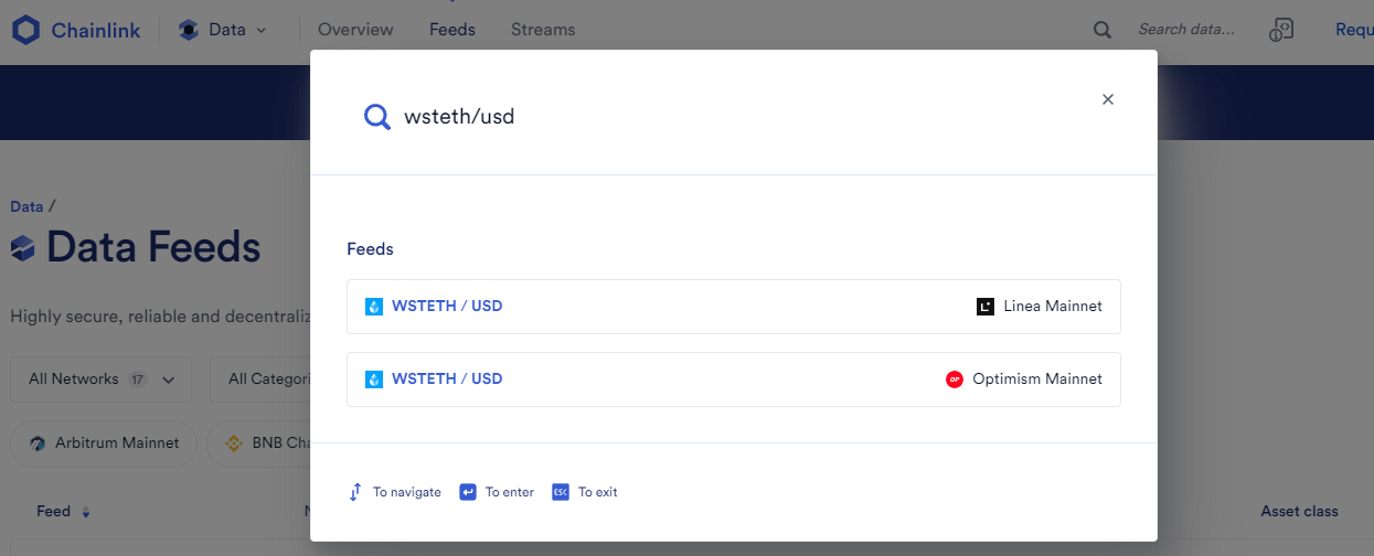 wsteth/usd Chainlink Oracle