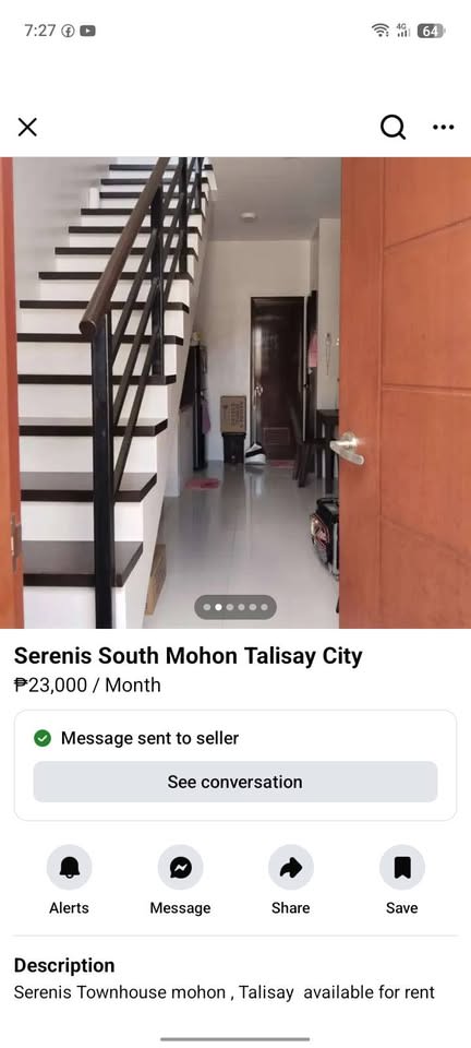 Townhomes for rent in Talisay Cebu city Semi furnished - rental in Talisay City