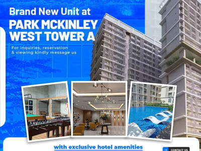 Brand-New Condo Unit for Sale | Park McKinley West Tower A, Taguig | Semi-Furnished | PHP 12,500,000