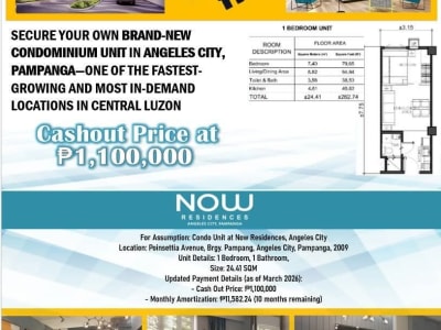 Brand New Condo for Sale in Angeles City, Pampanga