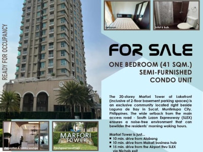 One Bedroom Semi-Furnished Condo Unit