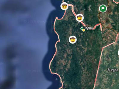 top of the mountain  land with access to brgy. road
