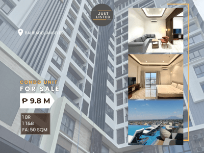 Fully Furnished 1-Bedroom Condo for Sale in Balibago, Angeles City near Clark Freeport Zone