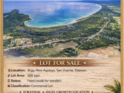 500sqm Titled Lot Near San Vicente Long Beach – Invest in Palawan’s Next Tourist HotSpot