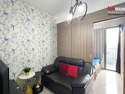 FOR SALE: Fully Furnished 1BR Condo with Balcony & Makati View | Walking Distance to Mall of Asia