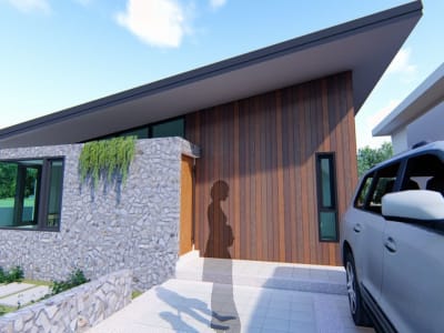 Modern 3-Bedroom Single Storey Residential House